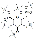 1-O-[Bis(trimethylsiloxy)phosphinyl]-2-O,3-O,4-O-tris(trimethylsilyl)-D-glucopyranuronic acid trimethylsilyl ester|