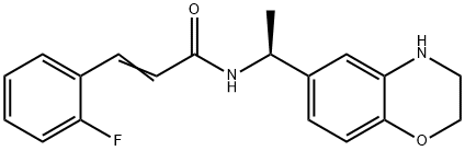 697287-48-2 (E)-3-(2-Fluorophenyl)-N-((S)-1-(3,4-dihydro-2H-benzo[1,4]oxazin-6-yl)-ethyl]acrylamide