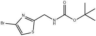(4-溴噻唑-2-基)甲基氨基甲酸叔丁酯, 697299-87-9, 结构式