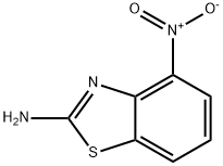 4-ニトロベンゾチアゾール-2-アミン 化学構造式