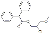 (2-chloro-3-methoxy-propyl) 2,2-diphenylacetate Structure