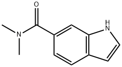 N,N-dimethyl-1H-indole-6-carboxamide 化学構造式