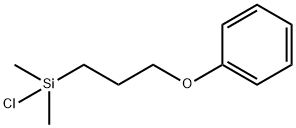 3-フェノキシプロピルジメチルクロロシラン 化学構造式