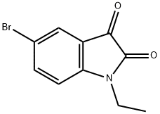 5-bromo-1-ethyl-1H-indole-2,3-dione,69736-76-1,结构式