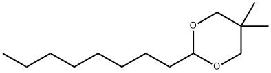 5,5-dimethyl-2-octyl-1,3-dioxane Structure