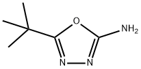 5-叔丁基-1,3,4-氧杂二唑-2-胺, 69741-92-0, 结构式
