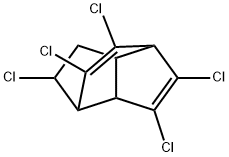 2,5,6,7,8-Pentachloro-1,2,3,3a,4,6a-hexahydro-1,4-ethenopentalene 结构式