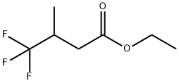 3-メチル-4,4,4-トリフルオロ酪酸エチル 化学構造式