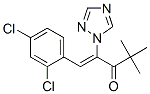 1-(2,4-DICHLOROPHENYL)-4,4-DIMETHYL-2-(1H-1,2,4-TRIAZOL-1-YL)-1-PENTEN-3-ONE, 69752-83-6, 结构式