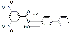 [2-hydroxy-1-methoxy-2-methyl-1-(4-phenylphenyl)propyl] 3,5-dinitroben zoate,6976-21-2,结构式