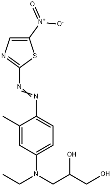3-[ethyl[3-methyl-4-[(5-nitrothiazol-2-yl)azo]phenyl]amino]propane-1,2-diol|3-[ethyl[3-methyl-4-[(5-nitrothiazol-2-yl)azo]phenyl]amino]propane-1,2-diol