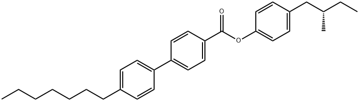 甲基丁基苯酚庚基联苯基羧酸酯 结构式