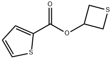 2-Thiophenecarboxylicacid,3-thietanylester(9CI) 化学構造式