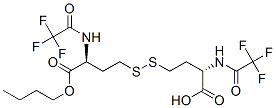 (2S,2'S)-4,4'-ジチオビス[2-(トリフルオロアセチル)アミノ酪酸ブチル] 化学構造式