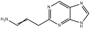 1-Propen-1-amine,  3-(1H-purin-2-yl)-  (9CI) 化学構造式