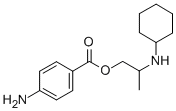 2-Cyclohexylaminopropyl=p-aminobenzoate Structure