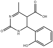 1,2,5,6-Tetrahydro-6-(2-hydroxyphenyl)-4-methyl-2-oxo-5-pyrimidinecarboxylic aci,69785-28-0,结构式