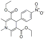 1,4-Dihydro-1,2,6-trimethyl-4-(4-nitrophenyl)-3,5-pyridinedicarboxylic acid diethyl ester,69796-14-1,结构式