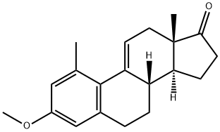 3-Methoxy-1-methylestra-1,3,5(10),9(11)-tetren-17-one,69796-63-0,结构式