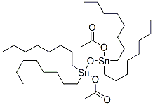 1,3-diacetoxy-1,1,3,3-tetraoctyldistannoxane Structure
