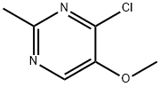 4-クロロ-5-メトキシ-2-メチルピリミジン 化学構造式