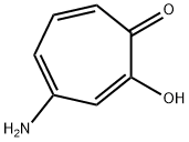 4-アミノ-2-ヒドロキシ-2,4,6-シクロヘプタトリエン-1-オン 化学構造式