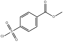 4-(Chlorosulfonyl)-benzoic acid methyl ester Structure