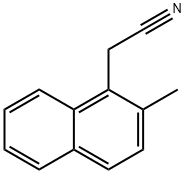 2-メチル-1-ナフタレンアセトニトリル 化学構造式
