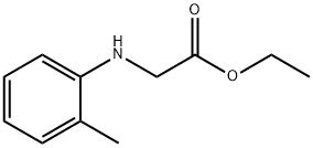 2-[(2-甲基苯基)氨基]乙酸乙酯 结构式