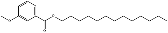 3-Methoxybenzoic acid tridecyl ester Struktur