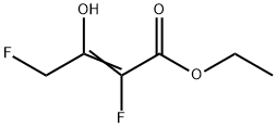 2-Butenoic  acid,  2,4-difluoro-3-hydroxy-,  ethyl  ester 化学構造式