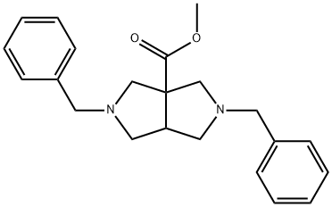 2,5-DIBENZYL-HEXAHYDRO-PYRROLO[3,4-C]PYRROLE-3A-CARBOXYLIC ACID METHYL ESTER Structure