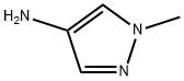 1-メチル-1H-ピラゾール-4-イルアミン 化学構造式