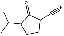 CYCLOPENTANECARBONITRILE, 3-(1-METHYLETHYL)-2-OXO-, 69843-83-0, 结构式