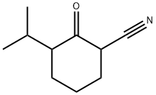 Cyclohexanecarbonitrile, 3-(1-methylethyl)-2-oxo- (9CI) 化学構造式