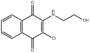 2-chloro-3-[(2-hydroxyethyl)amino]-1,4-naphthoquinone,69844-34-4,结构式