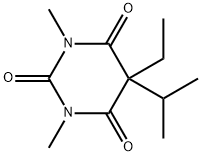5-エチル-1,3-ジメチル-5-イソプロピル-2,4,6(1H,3H,5H)-ピリミジントリオン 化学構造式