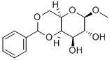 METHYL-4,6-O-BENZYLIDEN-BETA-D-GALACTOPYRANOSIDE 化学構造式