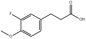 3-(3-fluoro-4-methoxyphenyl)propionic acid Struktur