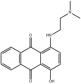 4-(2-dimethylaminoethylamino)-1-hydroxy-anthracene-9,10-dione Structure