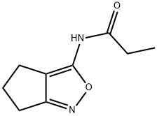 Propanamide,  N-(5,6-dihydro-4H-cyclopent[c]isoxazol-3-yl)- 化学構造式