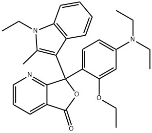 7-[4-(diethylamino)-2-ethoxyphenyl]-7-(1-ethyl-2-methyl-1H-indol-3-yl)furo[3,4-b]pyridin-5(7H)-one  Structure