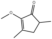 2-methoxy-3,5-dimethylcyclopent-2-en-1-one Struktur