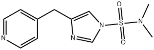 1H-Imidazole-1-sulfonamide,  N,N-dimethyl-4-(4-pyridinylmethyl)- Structure