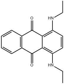 1,4-ビス(エチルアミノ)アントラキノン 化学構造式
