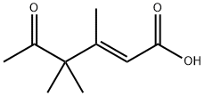 (E)-3,4,4-Trimethyl-5-oxo-2-hexenoic acid 结构式