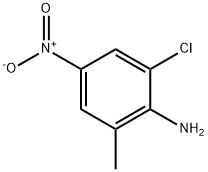 6-氯-2-甲基-4-硝基苯氨,69951-02-6,结构式