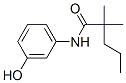 2,2-Dimethyl-N-(3-hydroxyphenyl)valeramide,69954-44-5,结构式