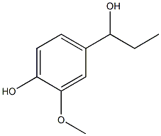 Benzenemethanol, a-ethyl-4-hydroxy-3-methoxy- Structure