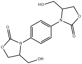 3,3'-(1,4-Phenylene)bis[4-(hydroxymethyl)oxazolidin-2-one],69974-34-1,结构式